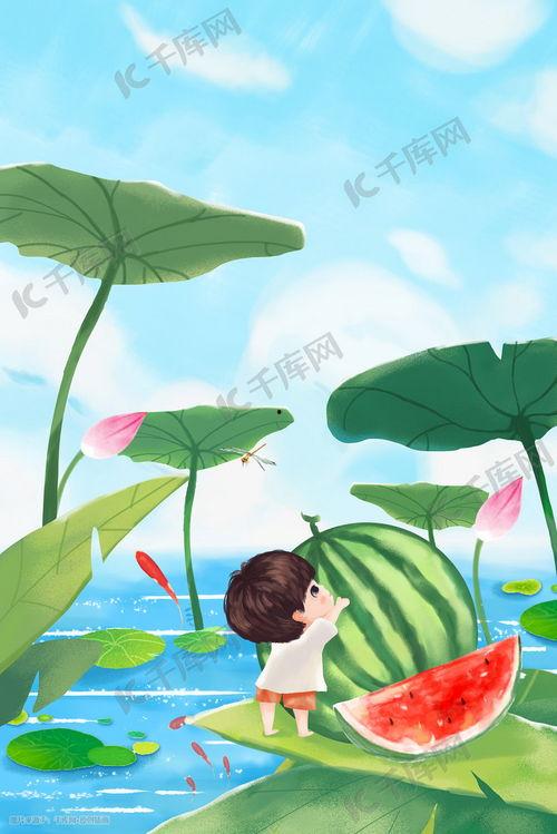 夏至吃瓜乌米饭,乌米饭瓜香飘满园